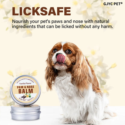 Pet Paw & Nose Balm Dog Cat Vanilla Scent Moisturizing Soothing Anti-Cracking Repairing Dry Cracked Natural Moisturizer
